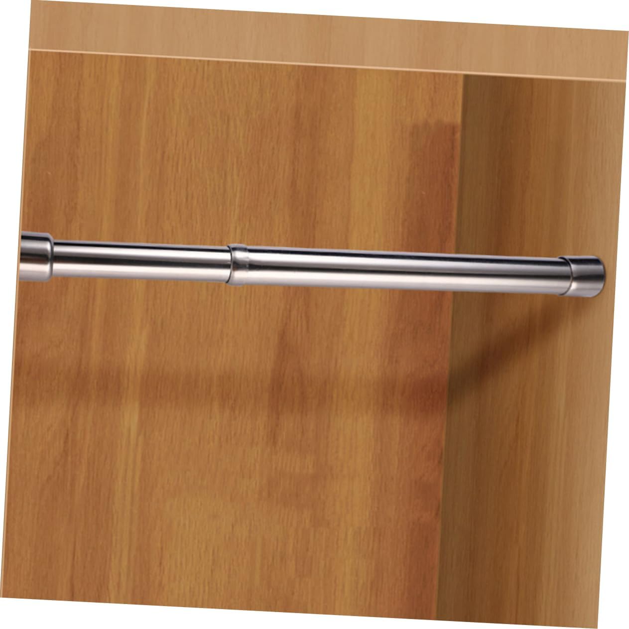 Ciieeo Sturdy Telescopic Curtain Rod 56-100cm Easy to Extend No Drilling Needed for Closet and Wardrobe