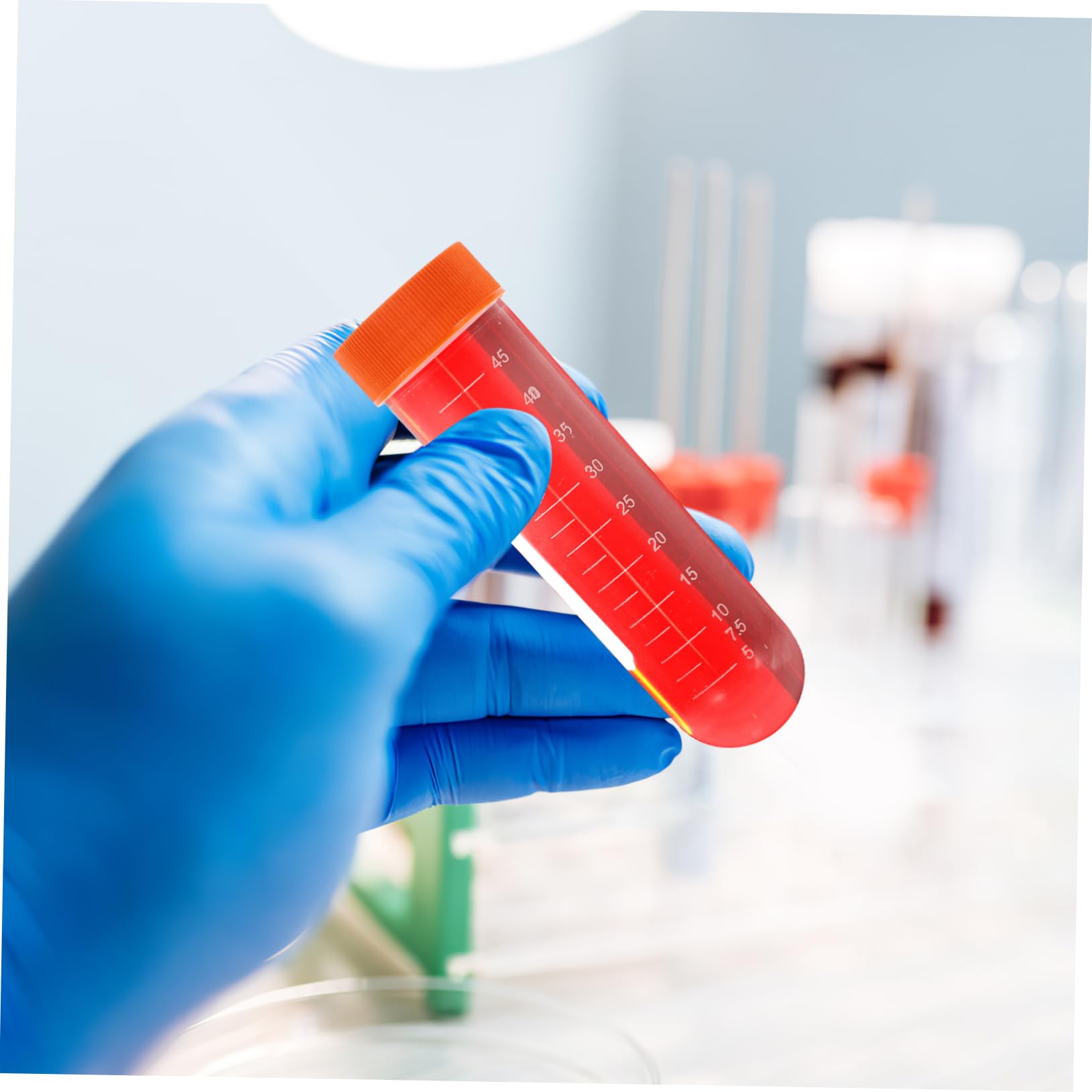 Alipis 100pièces Tubes à Centrifuger De Plastique Pour Laboratoire Avec Échelle Et Bouchon à Vis Consommables Expérimentation