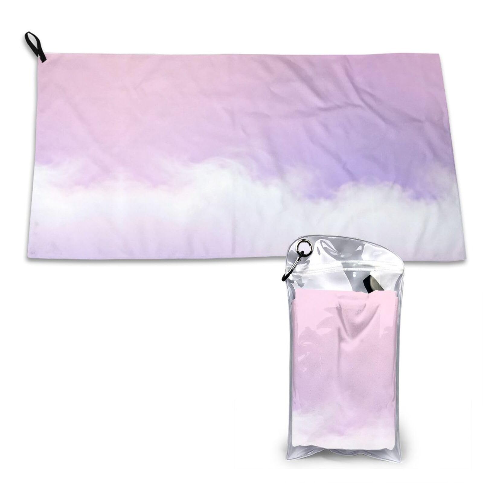DUYKIMQW lavender Print Quick Dry Towel 16x31.5in White
