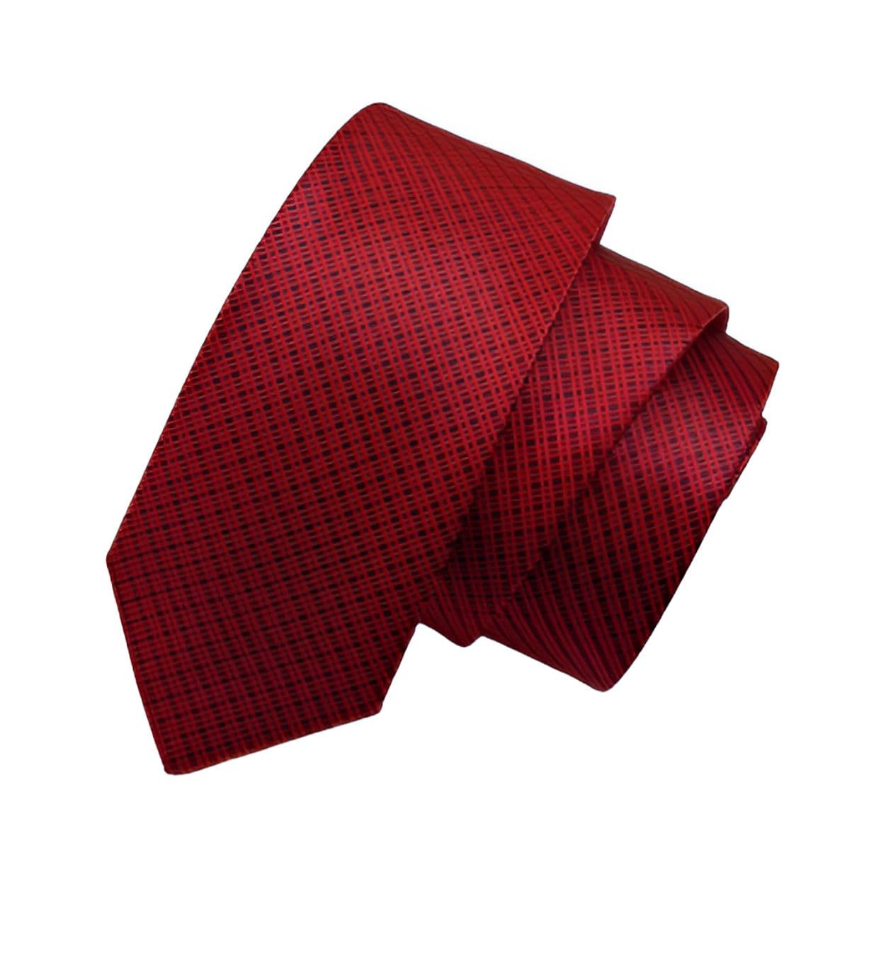 justin dustin Slim Skinny Printed Satin Tie for Men's Formal Wear-picture-11