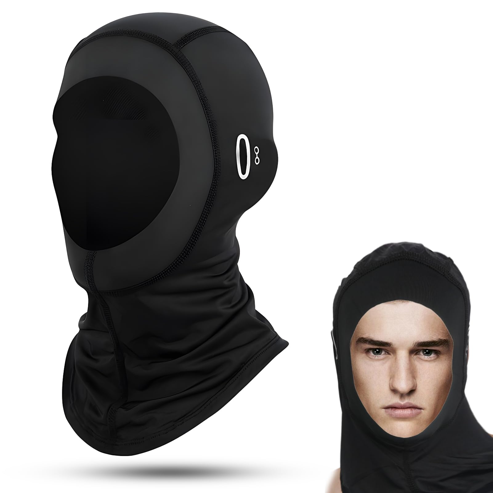 Cagoule Été pour Homme et Femme, Cagoule Moto ete Masque Moto, Masque d'orage rafraîchissant en Soie glacée pour Les Sports de Plein air comme Le vélo, la Moto et Le Cyclisme