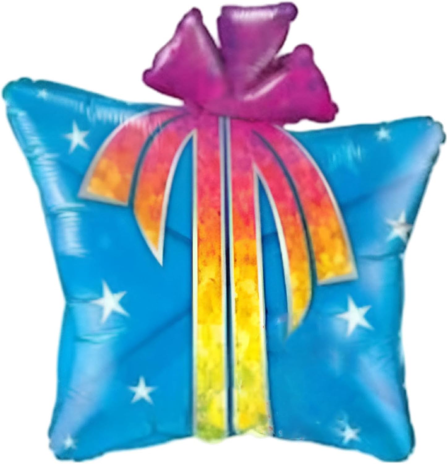 PMU Birthday Fun and Funky Present 24in Mylar-Foil Balloon (25/pkg) Pkg/1