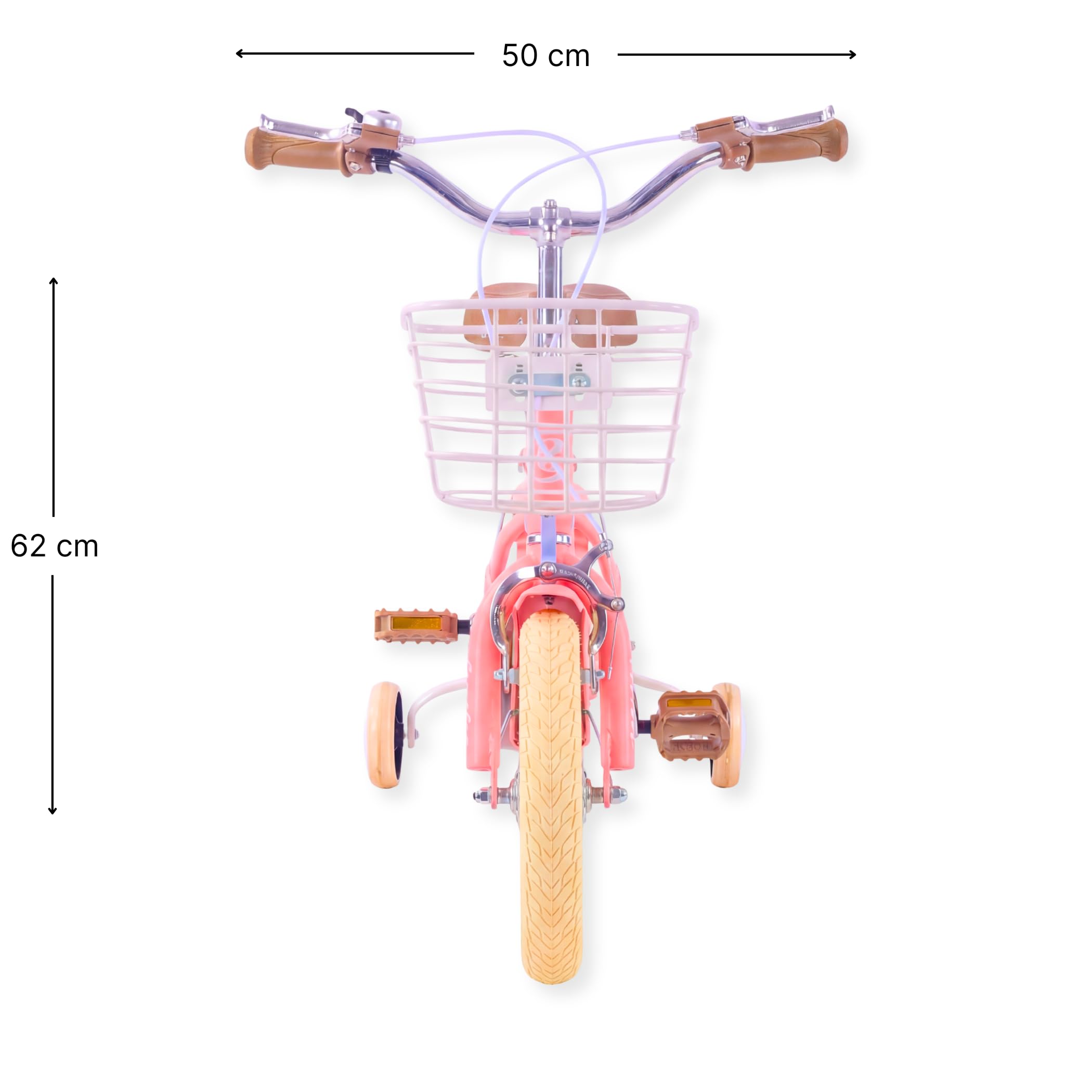 Rower dziecięcy dla dziewczynek - Luna - 12-calowy - fioletowy