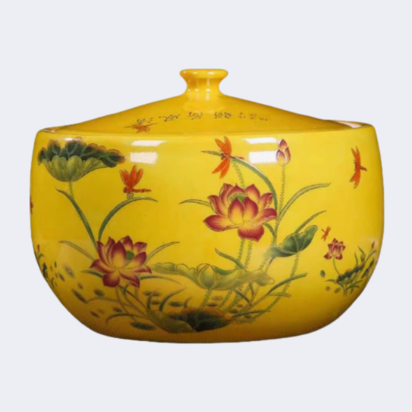 Ixtregzjkm C Erami Rice Jar With Lid, Traditional Hinese Rice Bucket, Rice Bucket Storage Jar, Grain Dispenser, Erami Storage Ontainer With Lid, Flour Bucket, Airtight Storage Ontainer For Food Storage Room