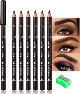 6 piezas de lápices de cejas para mujeres, lá...