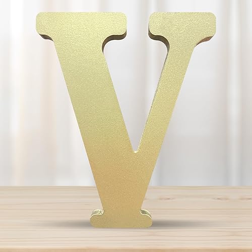 Letras de madera doradas 3D de 6 pulgadas, letras de pared del alfabeto de madera sin terminar para decoración de pared, manualidades de madera, disponible en Yaxa Venezuela