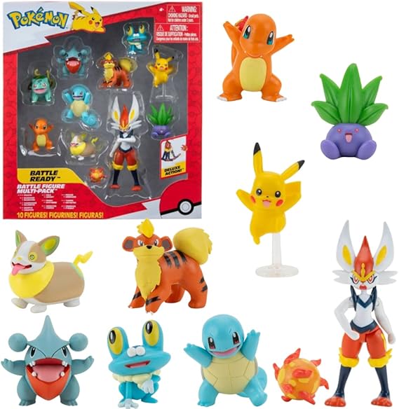 Pokémon Figuren Pikachu & Marill – Offiziell Lizenzierte 5 Cm Kampffiguren 2023, Neues Spielzeug Für Fans
