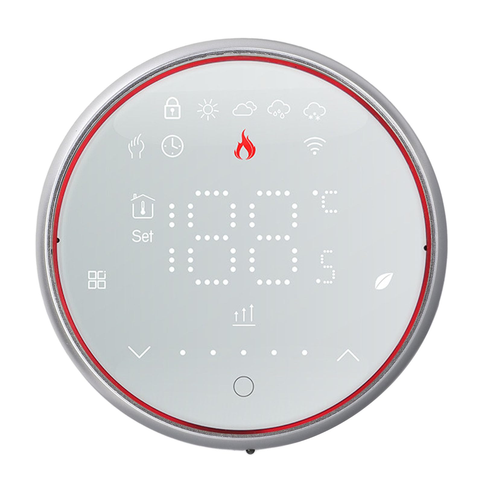 Termostato per Casa Intelligente, Display LED, Controller Programmabile per Riscaldamento a Pavimento, Controllo Accurato della Temperatura, Efficienza Energetica con Design