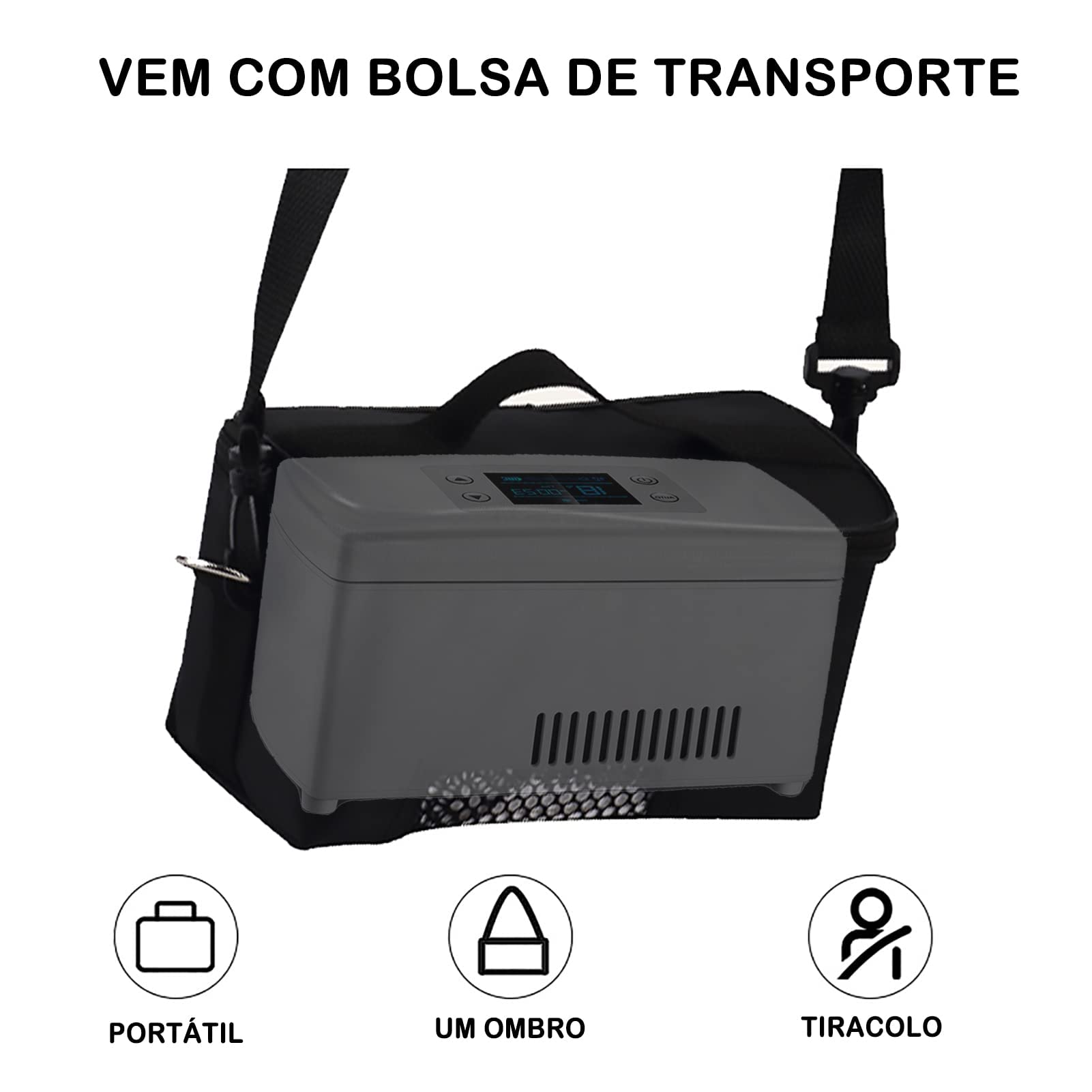 Nevera PortáTil para Medicinas, Nevera PequeñA para Coche, Mini Nevera Bolsa Termostato USB Adecuado para Viajes/interferón, Rango de Temperatura 2°C~18°C