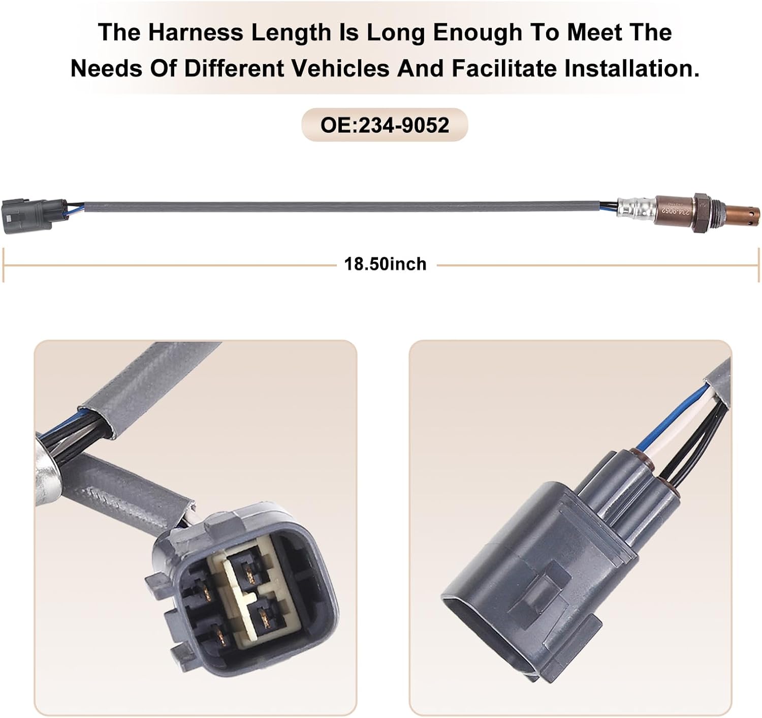 Oxygen O2 Sensor Upstream Replacement for Toyota Corolla Matrix 1.8L 2005-2008, Yaris 1.5L 2007-2012, for Lexus LS460 4.6L V8 2007-2009, for Pontiac Vibe 1.8L 2005-2008 Replace 234-9052