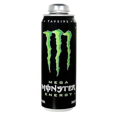 Monster Energy 24 ounce cans with Resealable Lids Mega Monster, 4 Cans
