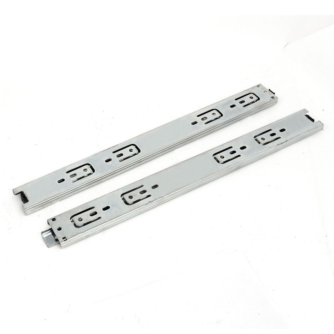 Aexit 15-inch 3 Cabinet Hardware Sections Side Mount Telescoping Ball Bearing Damper Drawer Drawer Slides Slide 2pcs