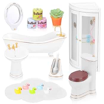 ❤️ミニチュア バスルーム 5点セット 新品 ❤️ミニチュア バスルーム 5点セット 新品 ❤️ミニチュア バス