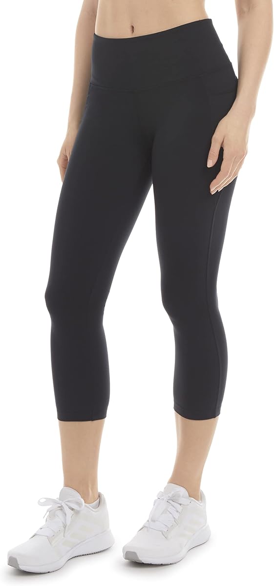 Danskin Womens Curved Contour Capri Leggings