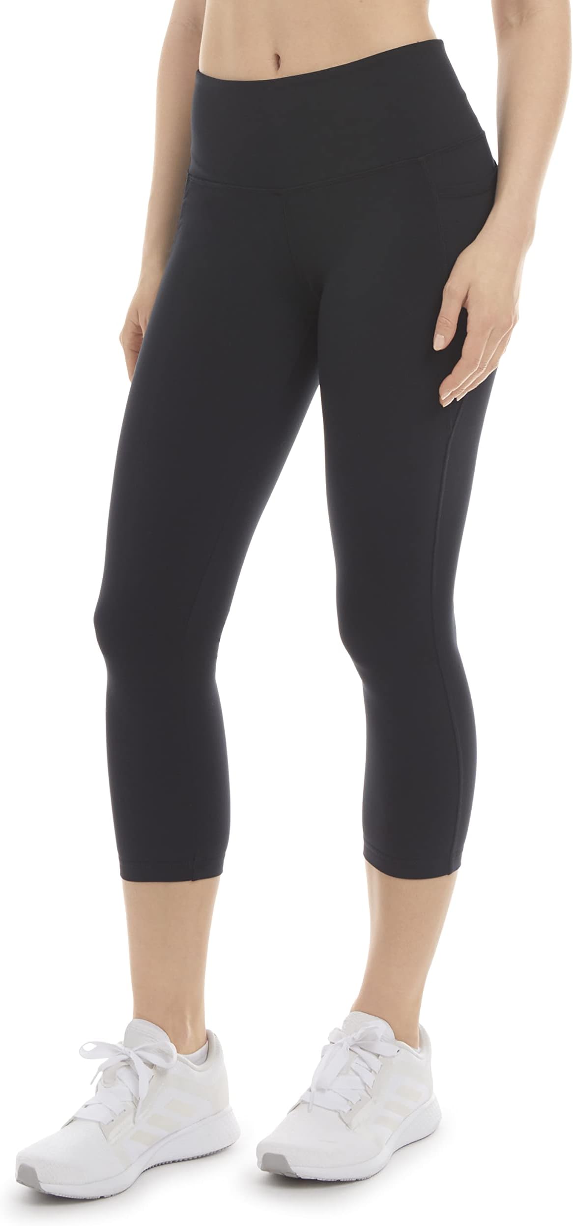 Womens Curved Contour Capri Leggings