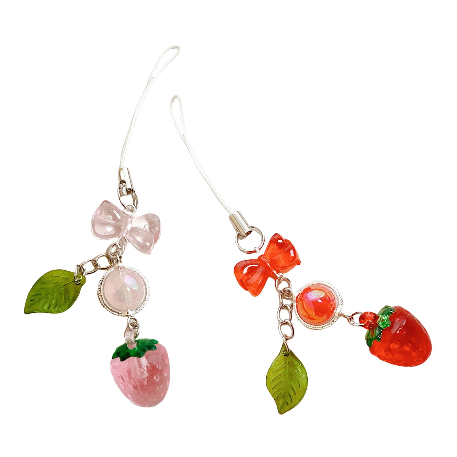 NEWFT Strawberry Pattern Phone Chain Versatile Strawberry Phone Lanyard Accessory for Casual and Formal Event