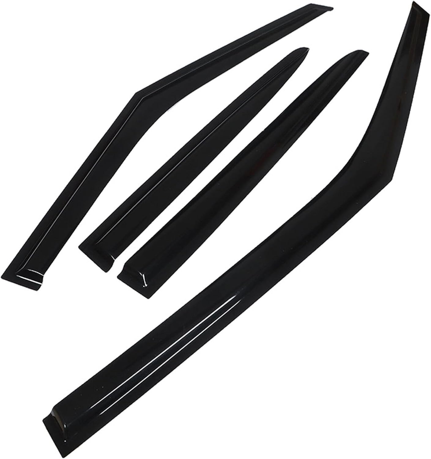 WFLNHB Outside 4 Pieces Black Window Visors Shade Sun Rain Wind Guards Cover Acrylic Replacement for Hyundai Veloster 2011 2012 2013 2014 2015 2016 2017