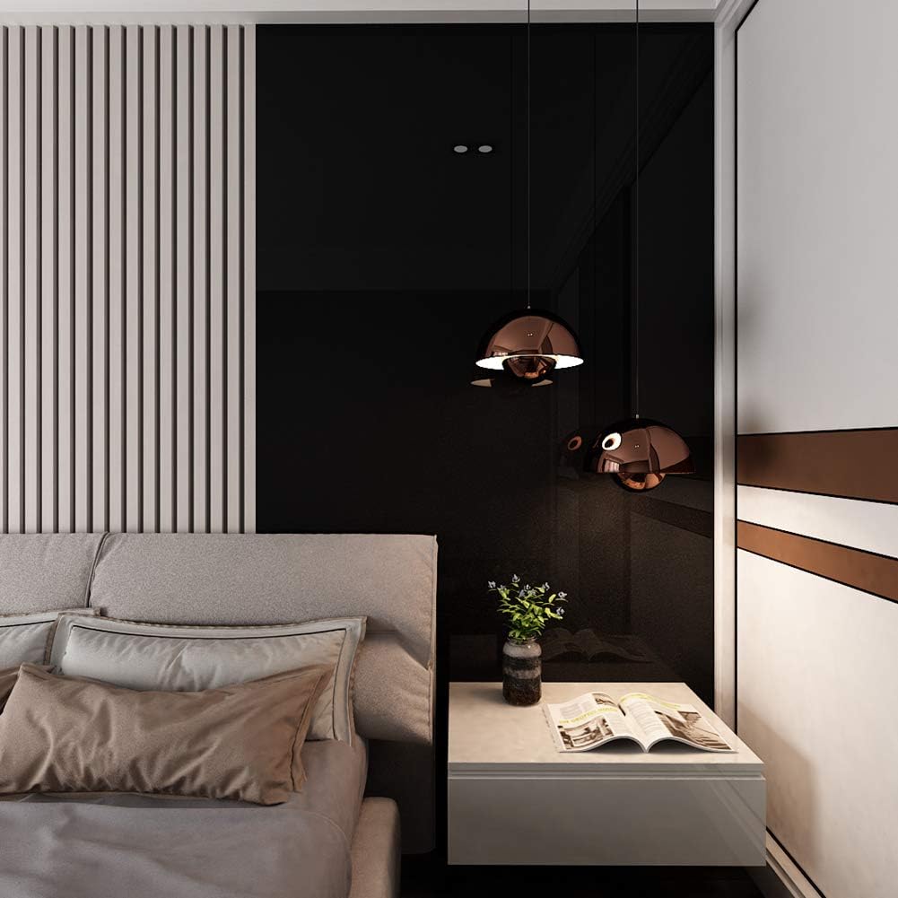 LaCheery 15.8inx46ft Black Glitter Contact Paper Peel and Stick Glossy Contact Paper for Countertops Waterproof Bathroom Wallpaper Stick and Peel Removable Contact Paper for Cabinets and Drawers Walls