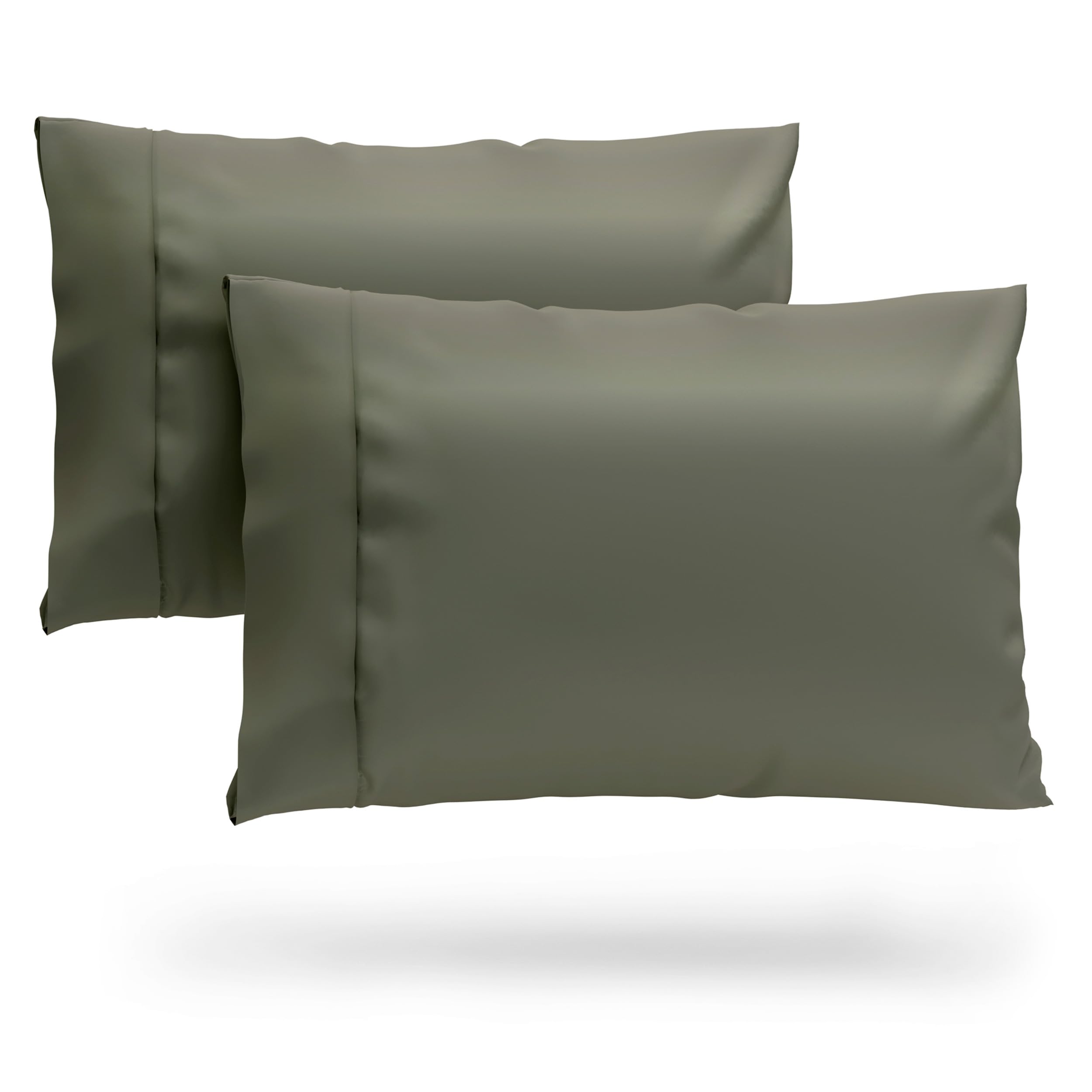 Cosy House Collection 100% Rayon Derived from Bamboo Pillowcase Set - Cooling, Breathable, Silky Soft 2-Piece Envelope Closure Pillow Case Cover Set (