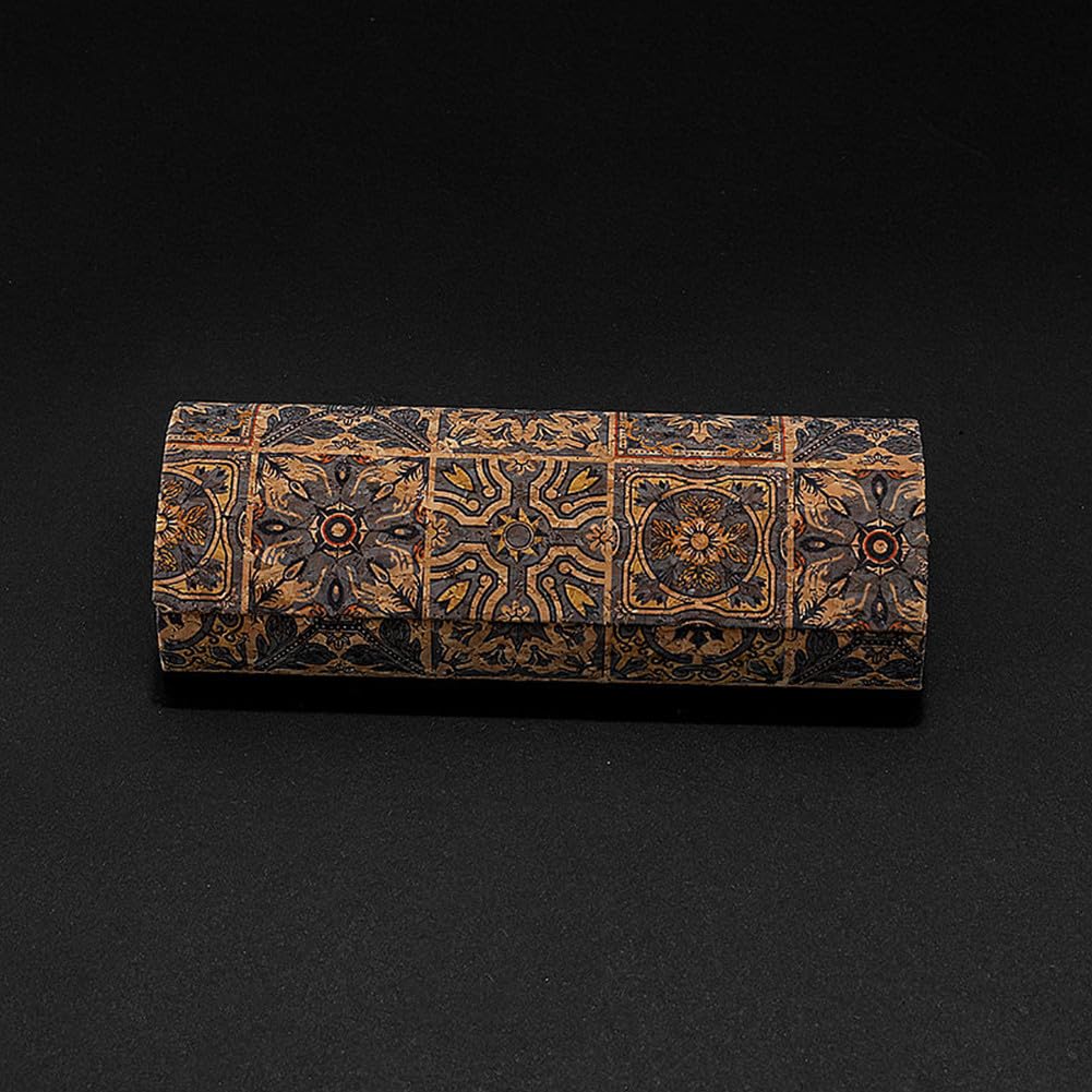 Huanasi Sunglasses Case Pouch - Hard Shell Eyeglass Case for Women (Vintage)