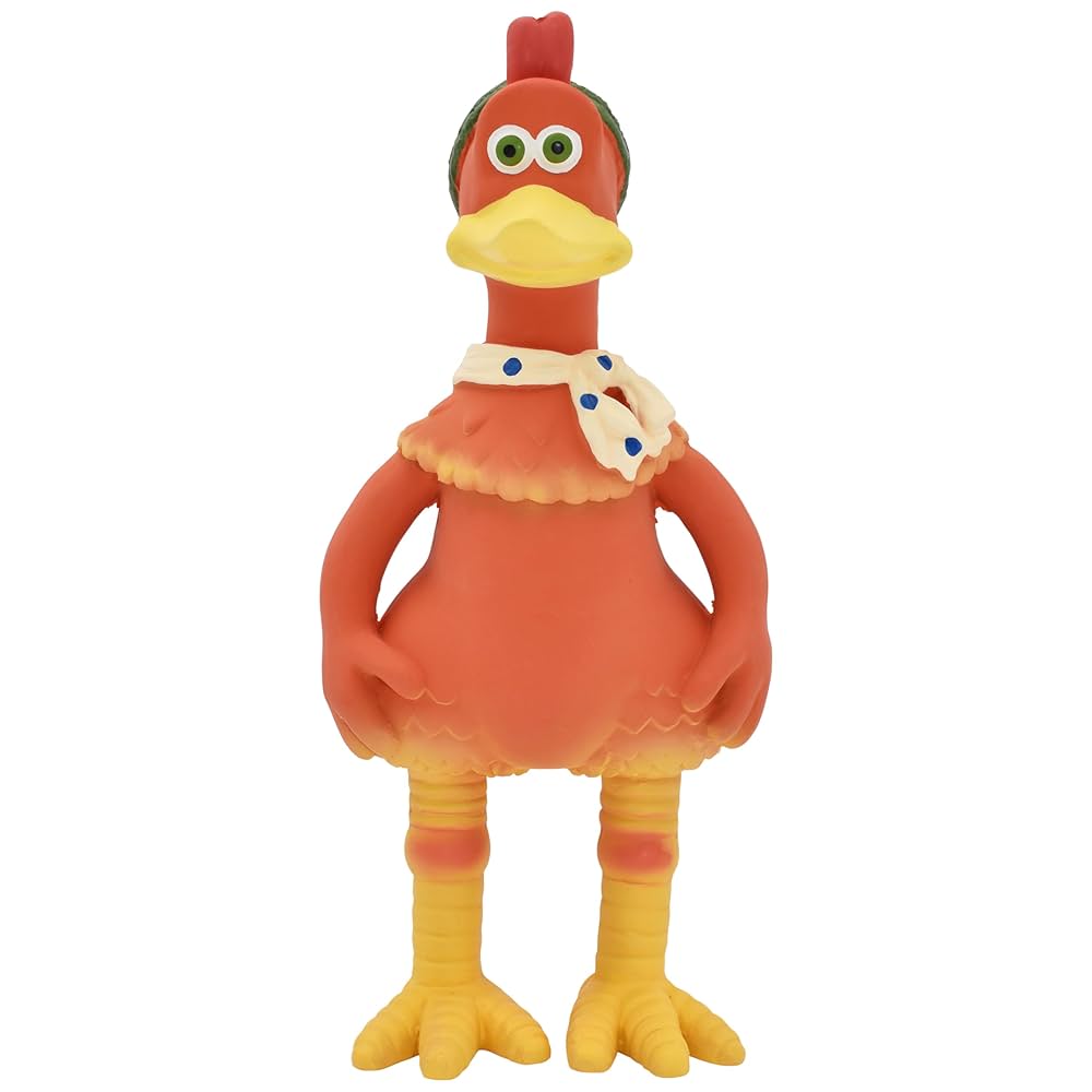 Petit Doll★chicken run Multipet Chicken Run Ginger Latex Dog Toy - Durable Squeaky