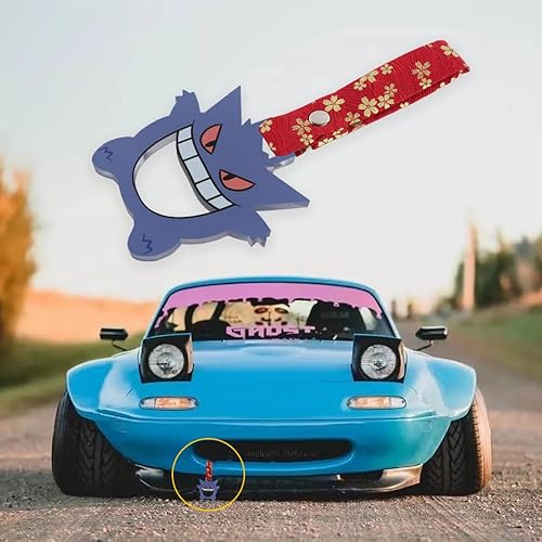 Miniatura 5 de Q1-TECH, JDM Tsurikawa Anillo japonés de metro, tren, autobús, mango de coche, correa de mano con diseño de anime, correa de mano para parachoques