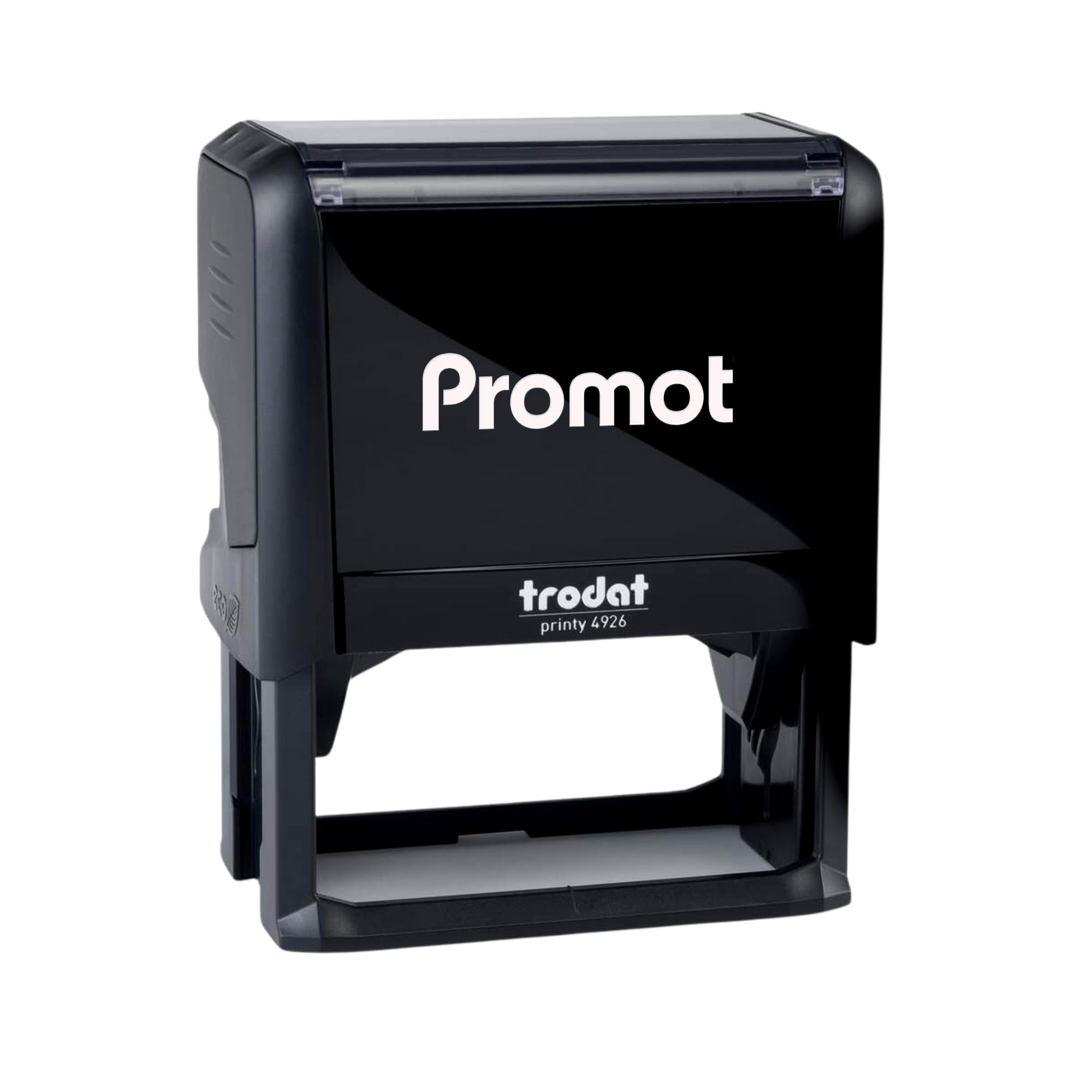 Promot Self Inking Stamp - XXLarge Custom Stamp for Name, Address, Office, or Business Use - Up to 8-Line Personalized Rubber Stamp - Customizable Font & Ink Color - Personalized Name Stamp