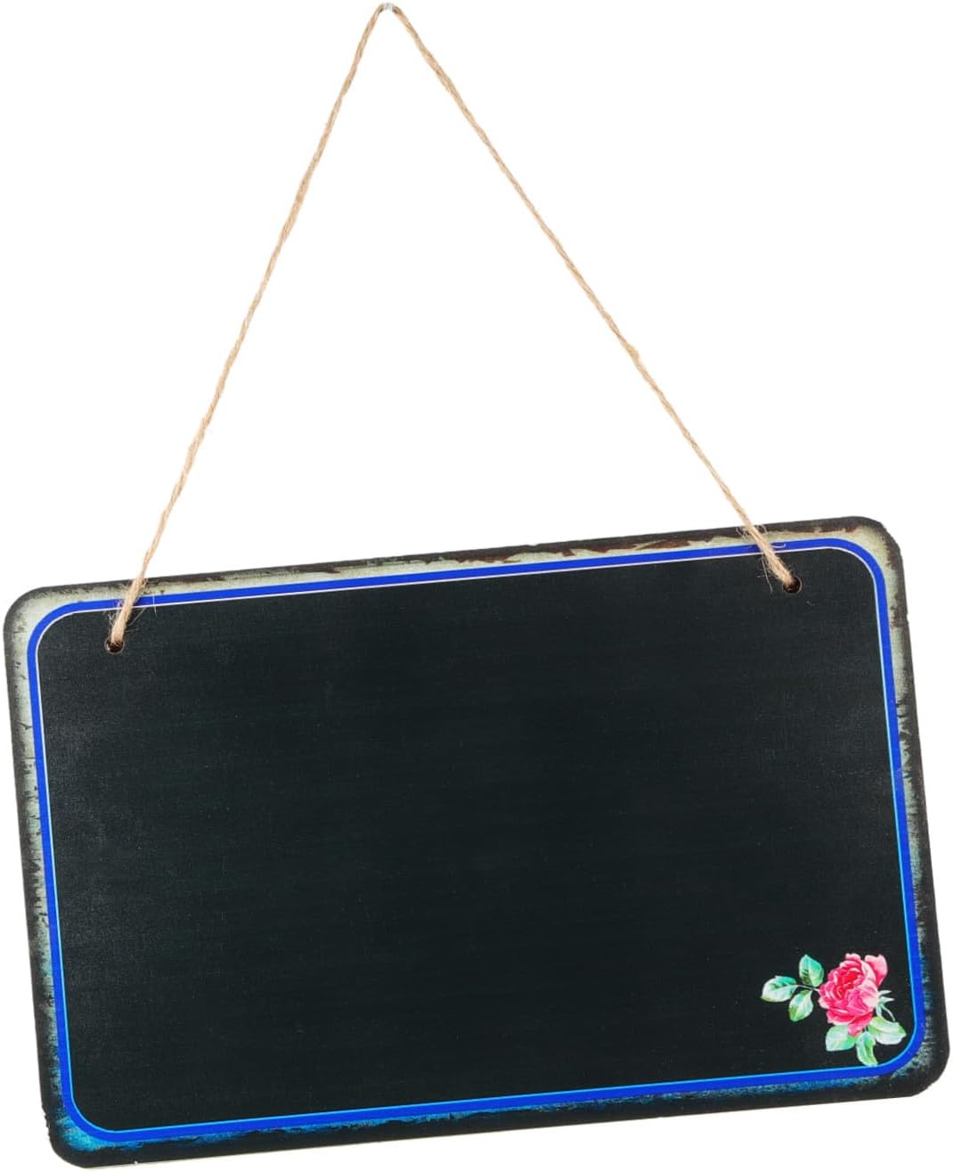 Decorative Hanging Message Board Single-Sided Chalkboard for Restaurant Café Wall Memo Board DIY Creative Announcement Notice Style