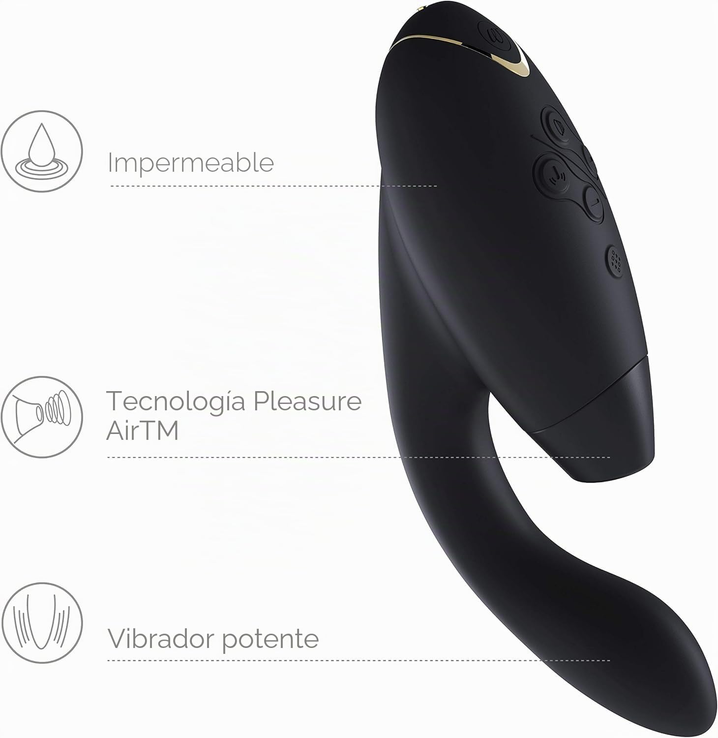 Womanizer InsideOut Vibrador & succionador de clítoris femenino | Juguetes eróticos para pareja sexuales | Estimulación del clítoris y el punto G | 12 niveles de intensidad