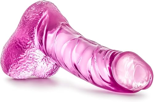 Miniatura 4 de Blush Novelties Naturally Yours Ding Dong - Consolador estimulante realista de 5 12 pulgadas, suave, delgado, translúcido, para principiantes, sin