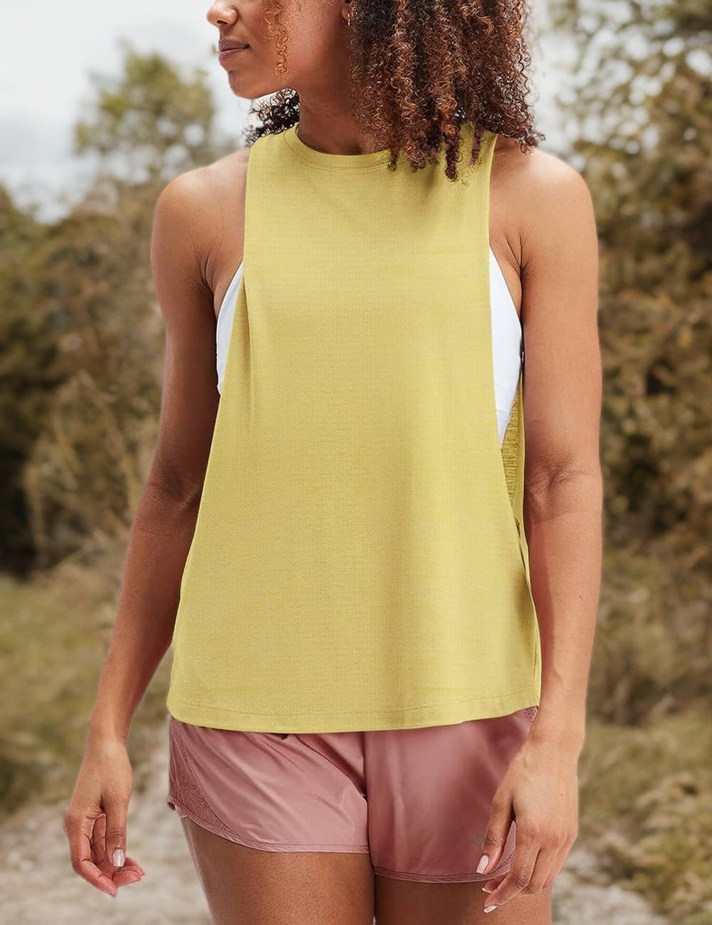 Womens Workout Fitness Tank Tops Cropped Sleeveless Gym Yoga Running Athletic Shirts - Image 6