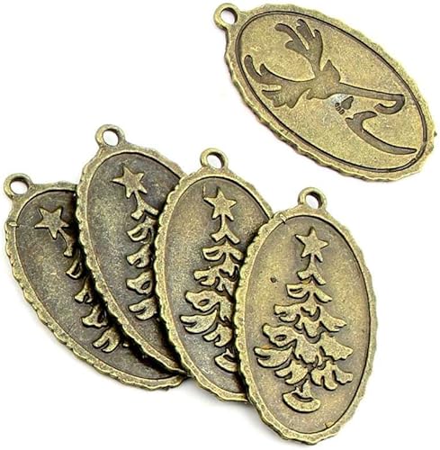 Joyería Making Findings Antiguo Bronce Charms FL1746 Navidad Signo Artesanía Lotes Reparación Suministros