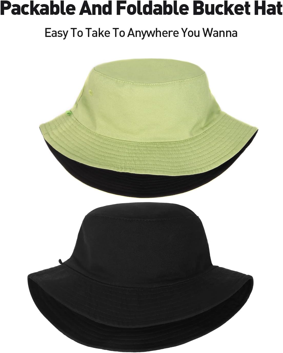 XXL Oversize Bucket Hat Reversible, XL L M S Fisherman Sun Cap With Chin Strap, Travel Beach Outdoor Hat For Men Women