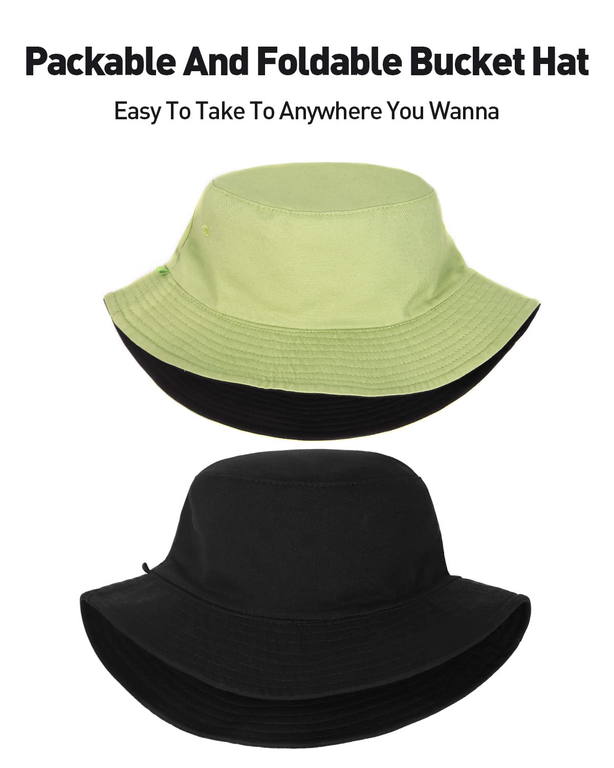 Feng Shui， Sombreros para el Sol L/XL/XX-Large,Sombreros de Pesca Reversibles Grandes,Sombrero de Pescador con protección UV de Doble Cara para Golf, Senderismo al Aire Libre