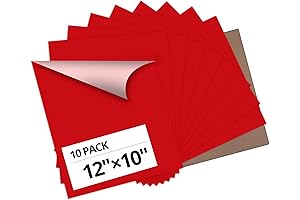 Cricut Iron on Vinyl, Red Heat Transfer Vinyl Bundle