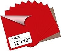 Vista 10 de HTVRONT Paquete de vinilo de transferencia de calor HTV: 36 unidades de vinilo termoadhesivo de 12 x 10 pulgadas con 1 paquete de alfombrilla