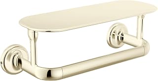 Delta Bonacci 8 in. Wall Mount Towel Bar with Shelf, Bathroom Accessory, Polished Nickel 74508-PN
