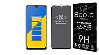 Saola Ultra Privacy Tempered Glass For Vivo Y17 Smartphone(Pack Of 1)With Free Installation Kit.(In-Screen Fingerprint Lock Will Not Work With The Privacy Guard Because Of It'S Spy Coating)-6.35 Inch