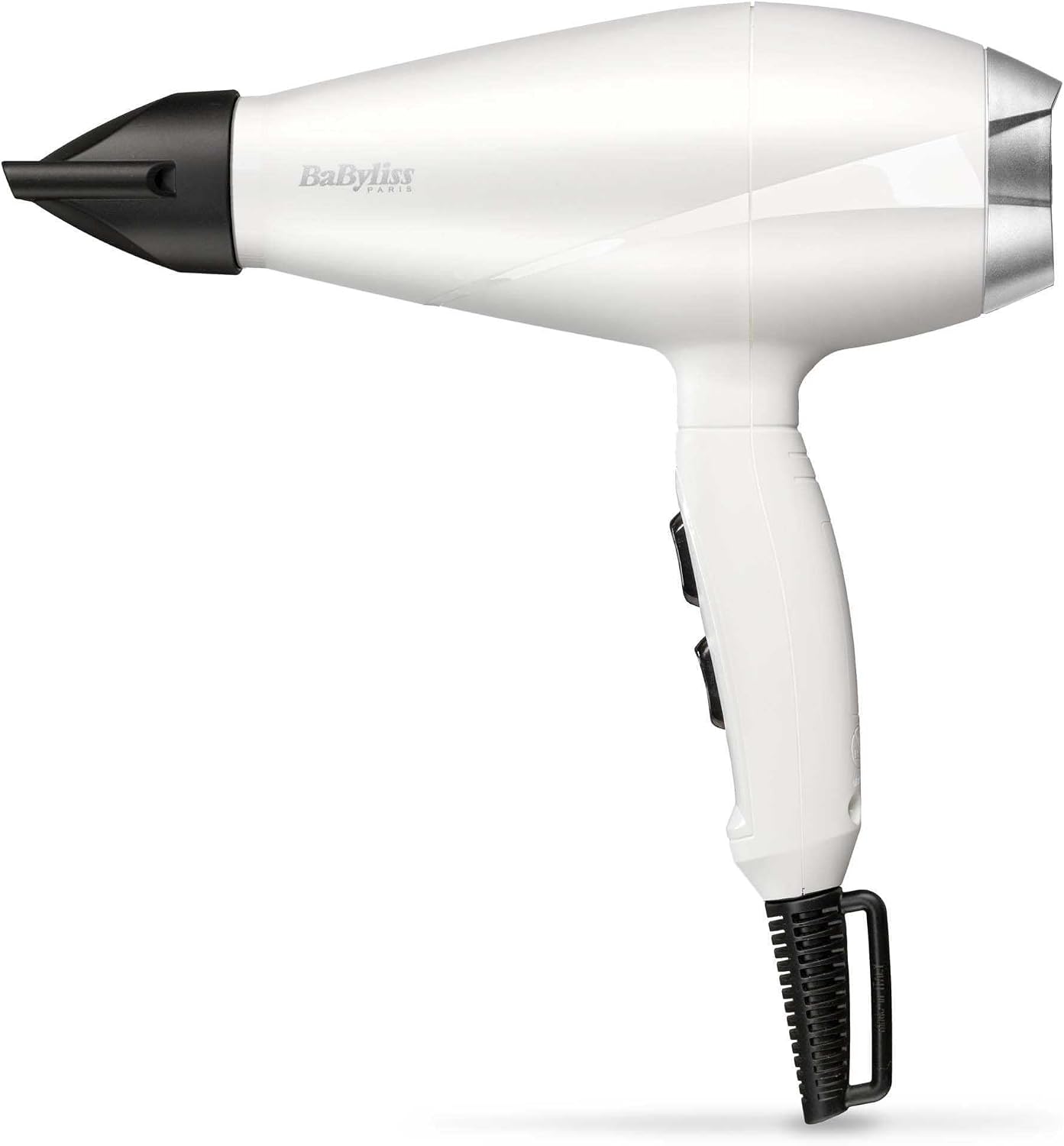 BaByliss Sèche-cheveux Speed Pro 2000 Sèche cheveux 2000W Moteur Professionnel AC Fabriqué en, appareil coiffant Blanc