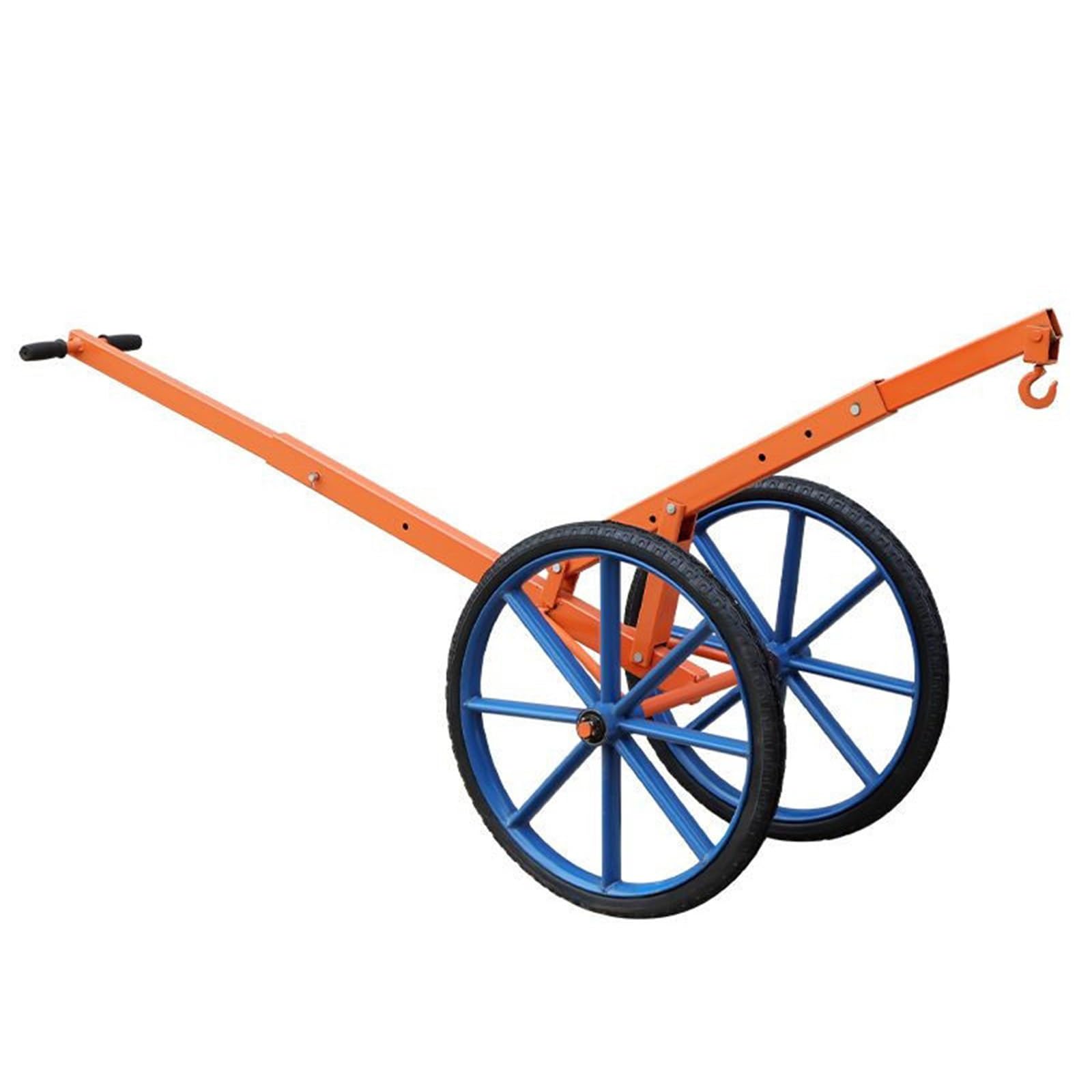 AKFNCJE Steel Adjustable Height Trolley, Multi-position Adjustable