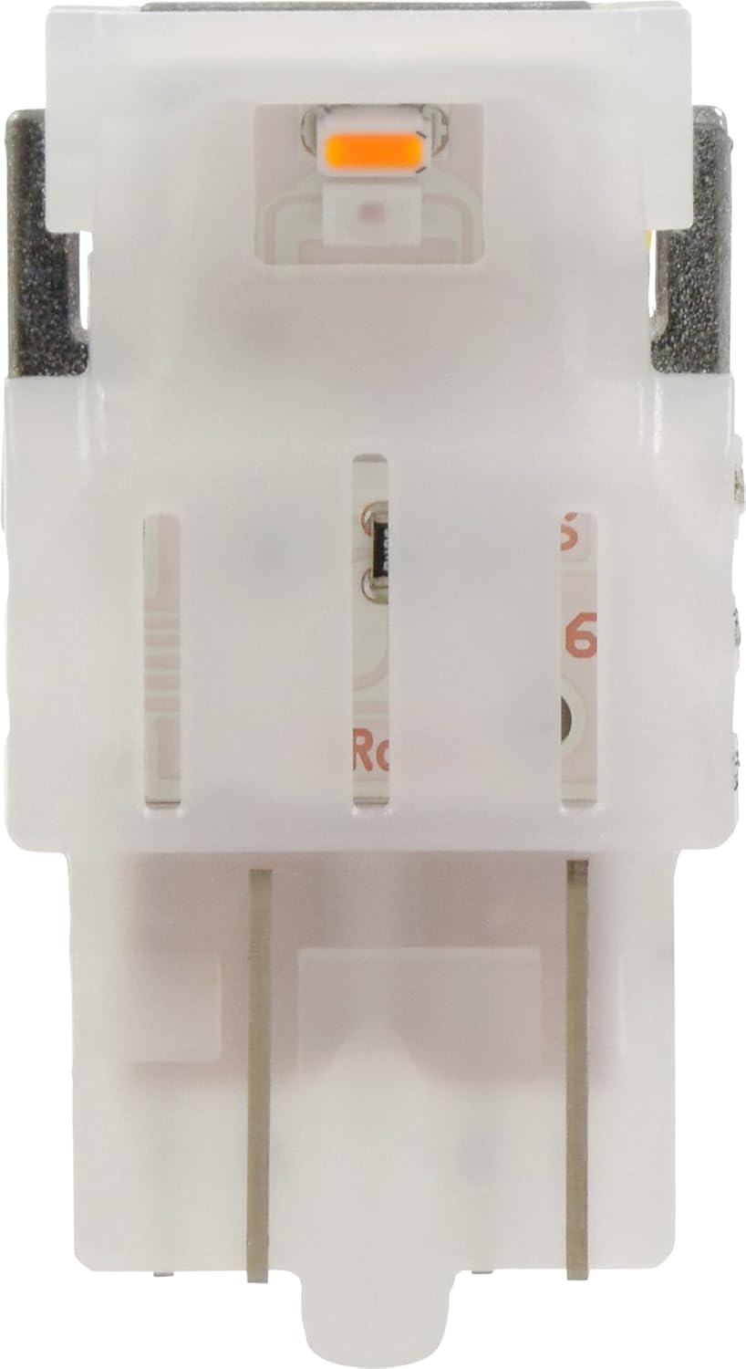 SYLVANIA 7443 T20 Amber LED Bulb, (Contains 2 Bulbs) (Pack of 2)