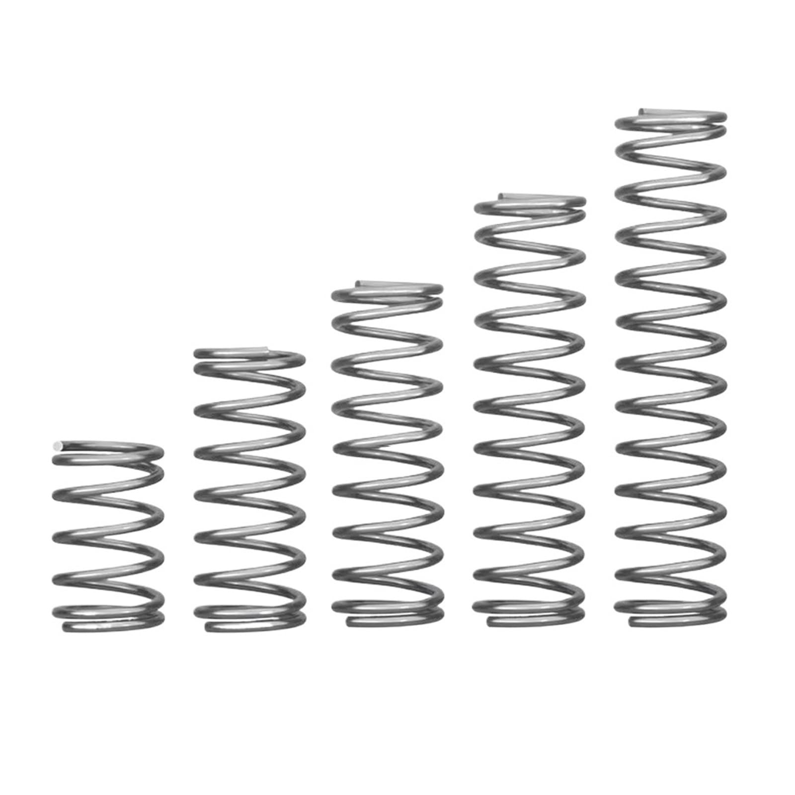 65Mn Druckfeder Durchmesser 0,6mm Zylindrische Spule Rückholdruckfeder Durchmesser 3mm bis 12mm 10PCS(5mm,7mm (10Pcs))