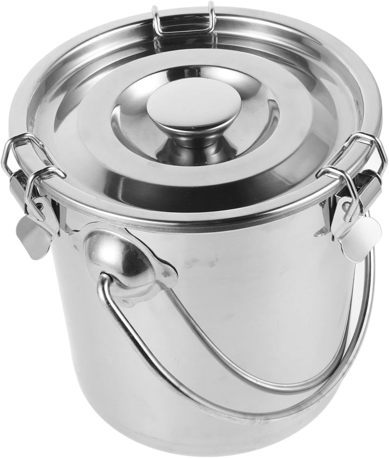Cabilock Stainless Steel Sealed Bucket Multi-purpose Airtight Container Capacity Food Bucket Lid Storage