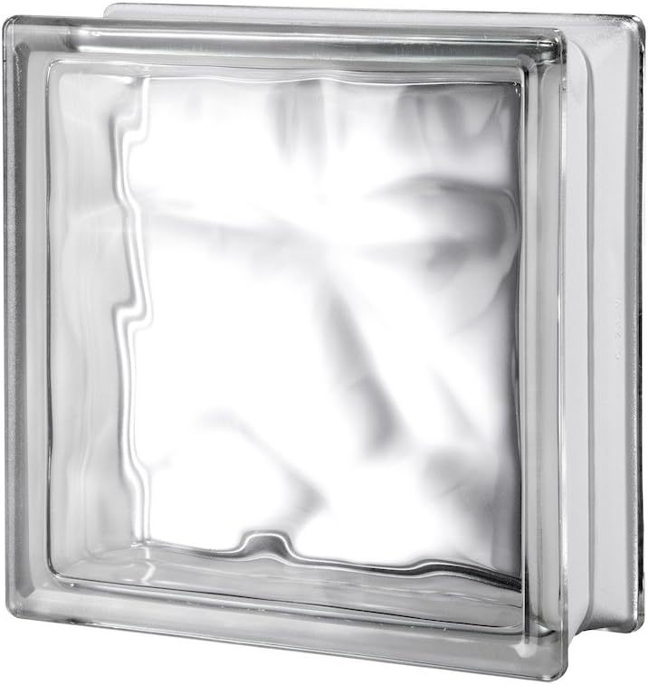 6x6x3 Nubio Glass Block | Classic Wave Pattern | Moderate Privacy with High Light Transmission