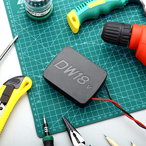 Flutesan Battery Adapter Dock Holder Power Mount Connector Compatible with Dewalt 20V Battery, 18V Battery Dock Power Connector 12 Gauge Robotics (2 Pieces)
