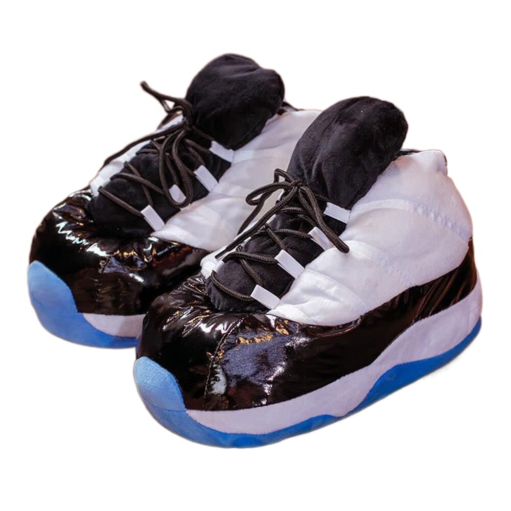 MOLERFO Sneaker Slippers Non Slip Sole Indoor House Plush Slippers Unisex Indoor Floor Cotton Shoes