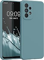 Vista 308 de kwmobile Funda compatible con Samsung Galaxy A52 / A52 5G / A52s 5G - Funda de Teléfono de Silicona TPU con Acabado Suave - Arrecife Azul