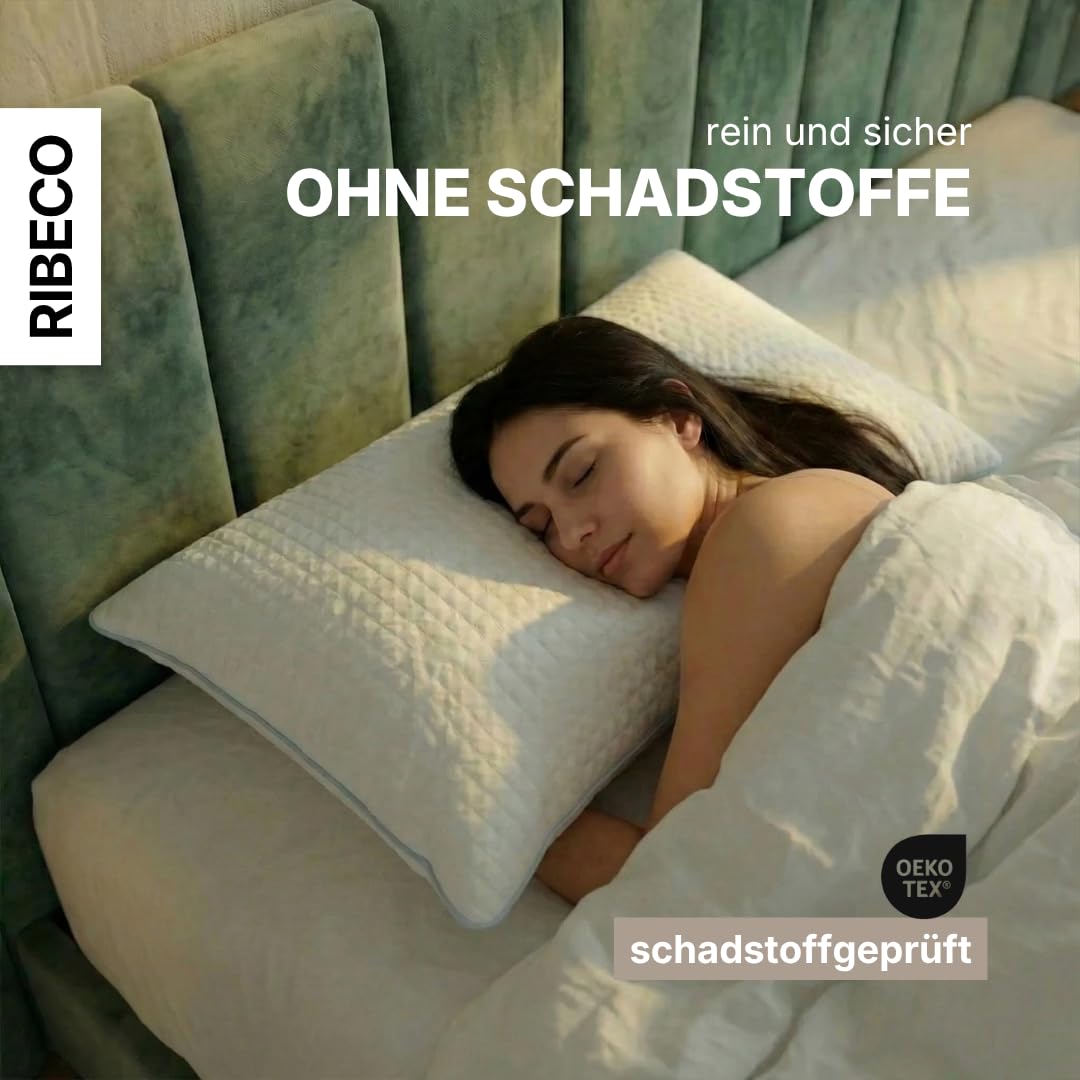 kühlender Kissenbezug ELSA im 2er Set, kühlender Kopfkissenbezug 40x80 cm, 2in1: QMAX-Breeze Technologie & kuschelige Baumwollseite, ideale Ergänzung für das Kopfkissen