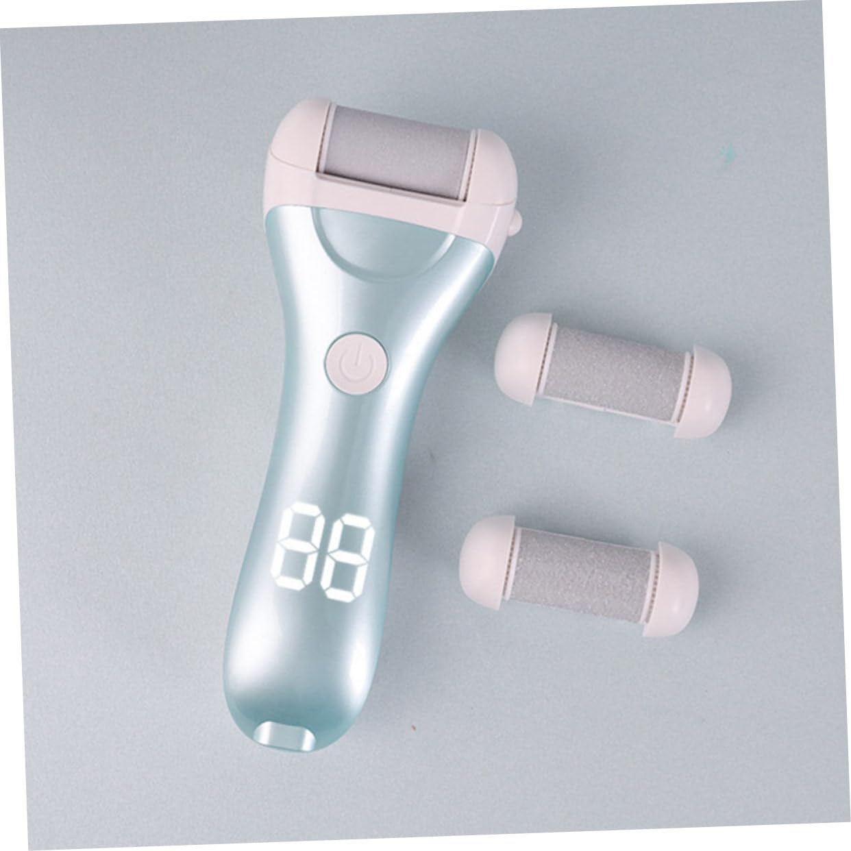 Mikinona Rimuovi Calli Piedi Elettrico Lima Elettrica Pedicure Abs, Testa Abrasiva Rimovibile, 1200 Mah, per Talloni e Cura Domestica