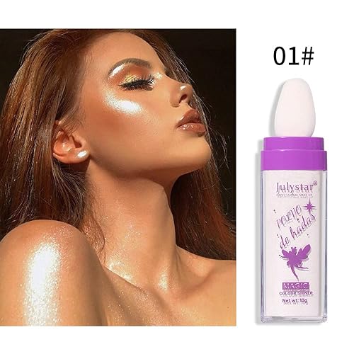 Miniatura 3 de Polvo De Hadas Highlighter Stick Puff Fairy Stick Highlight Powder Glitter Loose Powder Brush Stick Contouring Powder Shimming Face Powder Blusher